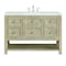 James Martin Vanities 48'' Single Vanity, Whitewashed Oak w/ 3 CM Ethereal Noctis Quartz Top 330-V48-WWO-3ENC - alternate 1
